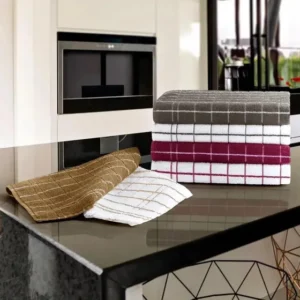 Kit 6 Panos De Copa Teka Chef Sortidos 100% Algodão 45x70cm Sortidos