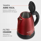Chaleira Elétrica Mondial Premium CE-06-R Cor Vermelho/Inox - Imagem 3