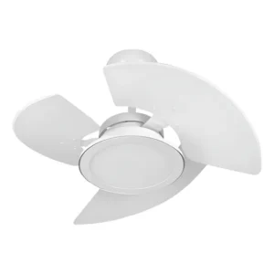 Ventilador De Teto Aventador Turbo Led Tron Branco 3 Pás