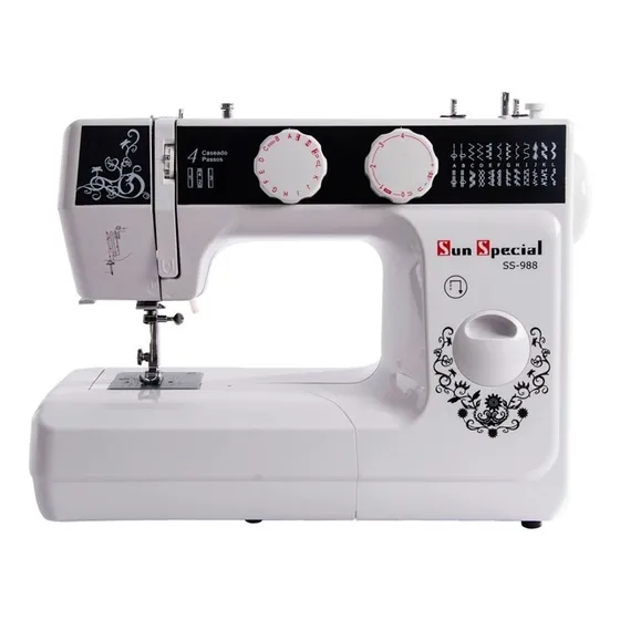 Máquina de costura costura Sun Special Sun Lady SS-988 portátil - preto