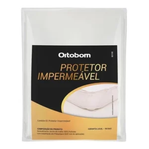 Capa Protetora Ortobom Impermeável Queen Antialérgica Para Colchão