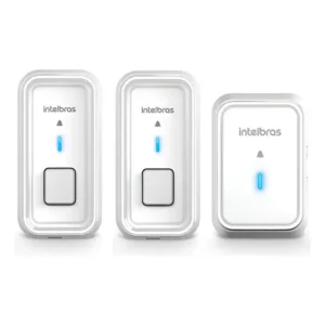 Campainha Sem Fio Branco Cib 101 Intelbras 2 Módulos Externo Branco 127/220v
