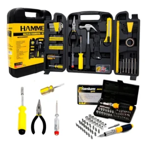 Kit Jogo De Ferramentas 142 Peças + Jogo Soquetes Sextavados