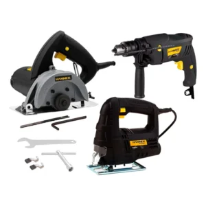 Kit Ferramentas Serra Mármore + Serra Tico-tico + Furadeira