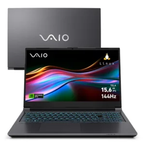 Notebook VAIO FH15 Intel Core i7 - 13ª Gen Rtx 4050 Linux - 32GB RAM Ddr5 1tb SSD Wi-Fi 6 Tela 15,6 Full HD Wva 144hz - 200 Nits - Antirreflexo - Permite Upgrade De Ram E Ssd Cinza Chumbo