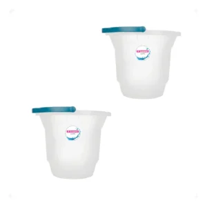 Kit 2 Balde Multiuso Hydrus 8,5 Litros Transp. 29x26 Cm