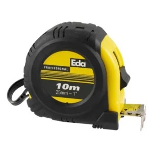 Trena Emborrachada Eda Profissional 10m x 25mm Gancho Magnético