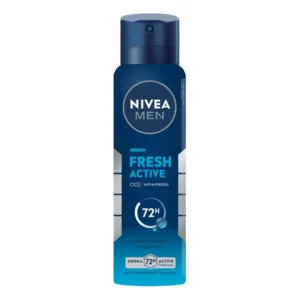 NIVEA MEN Desodorante Antitranspirante Aerossol Fresh Active 150ml, Proteção 72h, Contra Odores, Frescor Duradouro, Antibacteriano