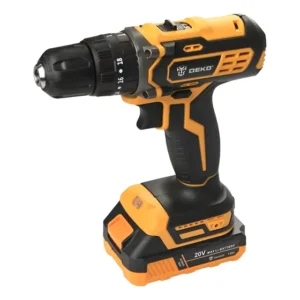 Parafusadeira Deko 20v 3/8 Pol. Com Bateria E Carregador Amarelo 127/220v