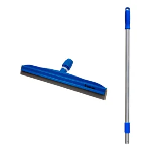 Rodo Profissional 65cm Dry Borracha Dupla Bralimpia Com Cabo Cor Azul