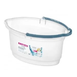 Balde Oval P/ Rodo Sanremo 14l Bico Alça Limpeza Transparente