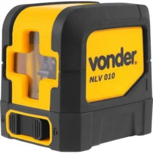 Nível Laser de Linhas Cruz Vonder Nlv 010 Alto Nivelador 10m A Bateria Cor Preto/Amarelo