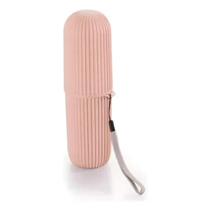Estojo Porta Escova Dental Guardar Pasta Fio Viagem - Rose Cor Rosa-claro