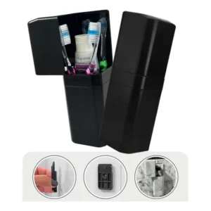 Kit 2 Porta Escova Suporte Creme Detal De Parede Ou Pia
