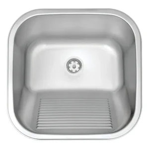 Tramontina Hera 25L 94403/107 Aço inoxidável 304 tanque de encaixe em acetinado 40x40 cm