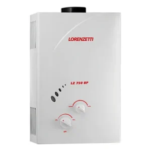 Aquecedor De Água A Gás Lorenzetti LZ750BP Glp Vazão 7,0L Cor Branco