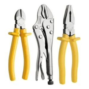 Combo 3 Alicates Tramontina Pressao + Universal + Corte