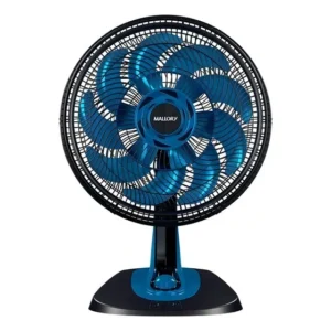 Ventilador De Mesa Neo Air 15 40cm 15 Pás 140w Mallory Cor da estrutura Preto Cor das pás Preto/Azul