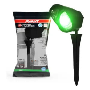 Espeto De Jardim Hummer 5w Verde Avant Ip65 Cor da carcaça Preto