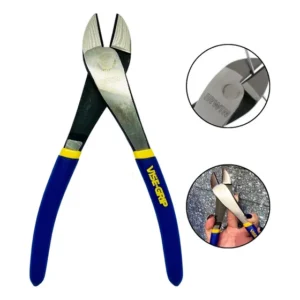 Alicate Corte Diagonal Irwin 8'' Reforçado Fio Cabo Arame Cor Azul
