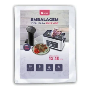 Embalagem Sous Vide 12x15 - 100 Unidades Cor Transparente