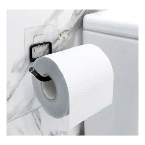 Porta Papel Adesivo Suporte Papel Higiênico Cromado Ou Preto