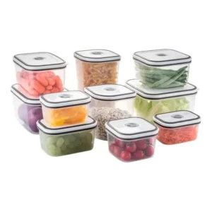 10 Potes Electrolux Freezer/microondas Hermético Transparente
