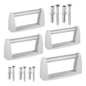 Kit 4 Papeleiras Astra Plástica Pequena Sobrepor Ps2*br1 Branco