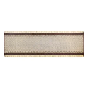Tapete Grande 2,30m Passadeira Antiderrapante Sisal Tabaco Cor Marrom Desenho do tecido Geométrico