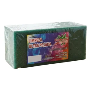 10 Unid. Fibra Lt Limpeza Ultra Pesada Esponja Bucha Verde