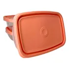 3 Pote Plástico 785ml Retangular Microondas Freezer Bpa Free Cor Cinza Sanremo - Imagem 4