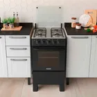 Fogão De Piso Itatiaia 4 Bocas Star New Preto Bivolt - Imagem 4