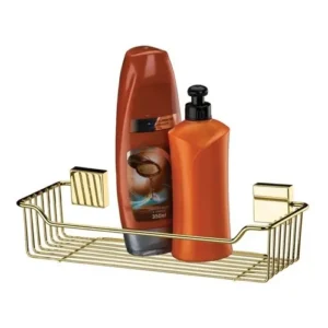 Suporte Porta Shampoo Sabonete Parede Dourado 7501dd Ouro