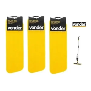 3 Refil Para Rodo Com Spray Vonder Amarelo