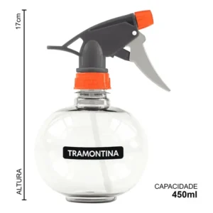 Pulverizador Borrifador Manual Pressão 450ml Tramontina Cor Transparente