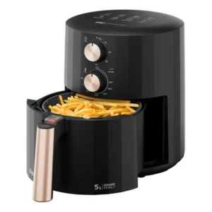 Fritadeira Elétrica Air Fryer Grand Family 5l 1500w Wap 220v Preto E Cinza 220v