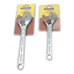 Kit 2 Chave Ajustável Inglesa 8 E 10 Tramontina