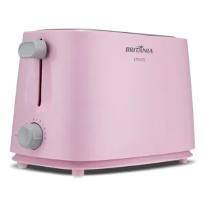 Torradeira Rosa Britânia 6 Níveis De Tostagem 750w Btr04rs Rosa 127v
