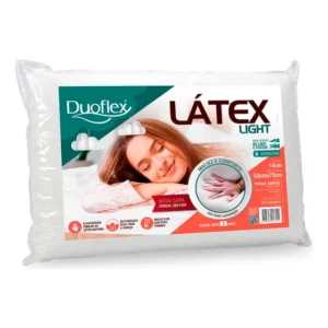 Travesseiro Látex Light Médio 14cm 50x70cm Duoflex Lp1102 Branco