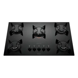 Cooktop 5 Bocas A Gás Atlas U Top Mesa De Vidro Preto