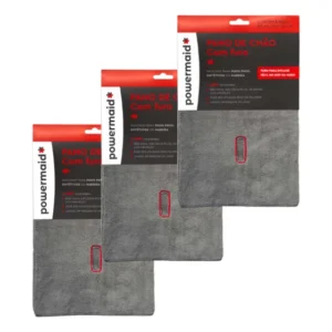 Kit 3 Panos De Chão Furo 100% Microfibra Alta Absorção 60x50