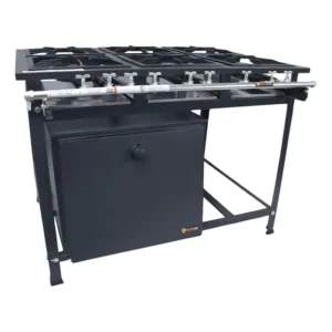Fogão 6 Bocas MetalFour Industrial Cinza Grafite com Forno a Gás