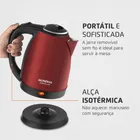 Chaleira Elétrica Mondial Premium CE-06-R Cor Vermelho/Inox - Imagem 8