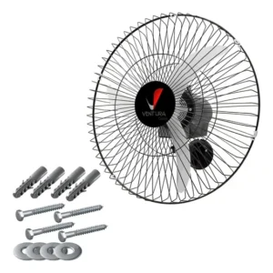 Ventilador de Parede Venti-Delta 60cm 155W Oscilante Preto Bivolt