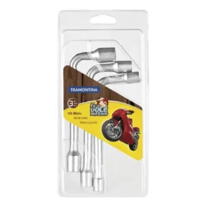 Chave para tubos Tramontina 42808103 com acabamento cromado