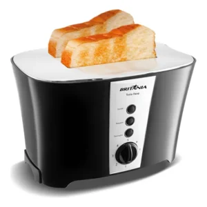 Torradeira Eletrica Britania Retro Tosta Pane 3 Em 1 Inox Preto 220v