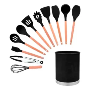 Kit 12 Peças Utensílios Cozinha Silicone Premium
