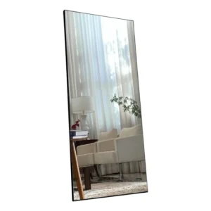 Espelho Corpo Inteiro Chão Grande Parede Isadora A110 X L70 Moldura Preto