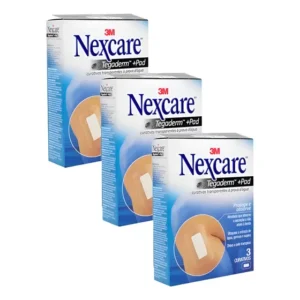 Kit 3 Curativo Nexcare Tegaderm Pad À Prova D'água 6cmx10cm