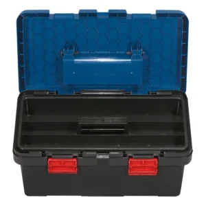 Caixa de ferramentas de plástico azul Bosch